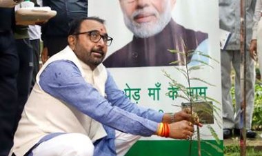 आयुष मंत्री प्रतापराव जाधव ने ‘एक पेड़ माँ के नाम’ अभियान के तहत आंवला का पौधा लगाया
